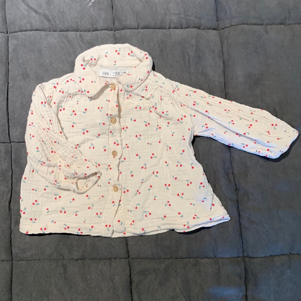 Zara Cotton Voile LS Shirt
